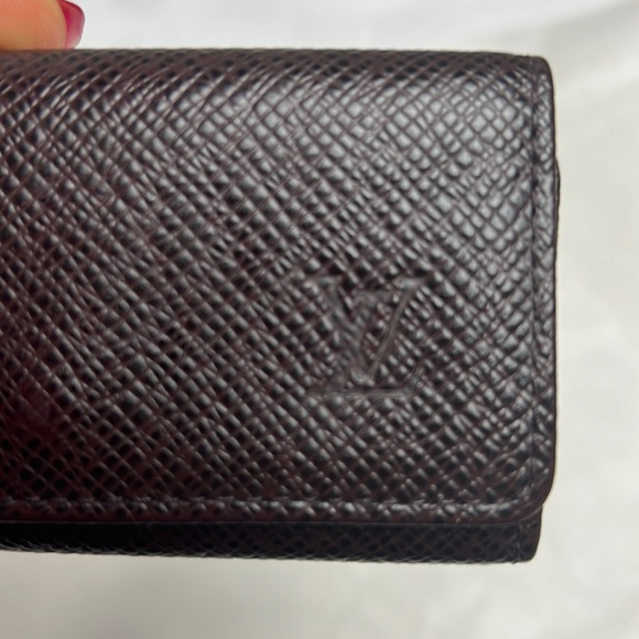 Auth. Louis Vuitton LV Taiga 4 Hook Ring Key Holder Case Wallet Multicles Vtg - Picture 5 of 17